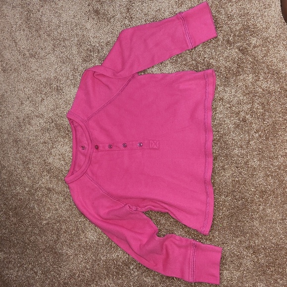Gap pink thermal t-shirt girl - Picture 1 of 3